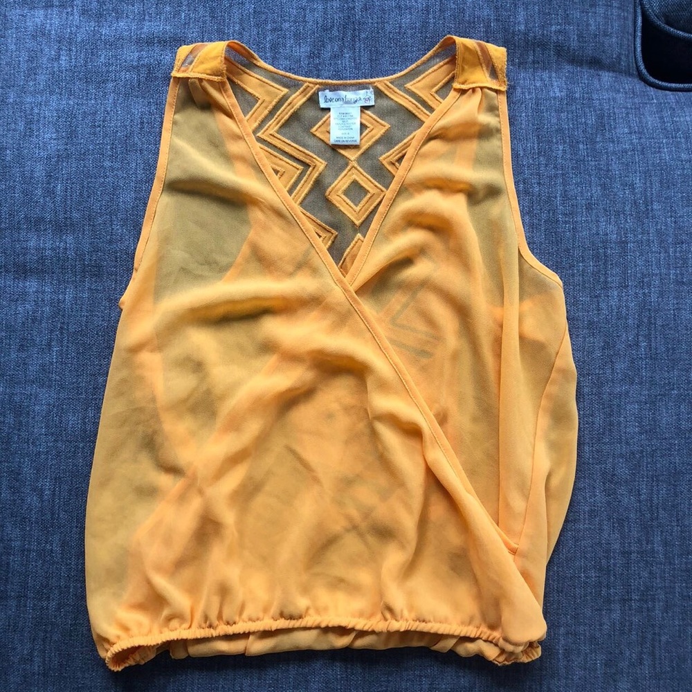 Orange tank/ blouse